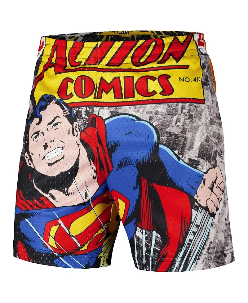 Lids Men's Black Superman Big Print Mesh Shorts