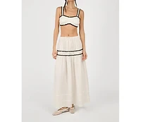WeWoreWhat Women's Ruched Crop Top