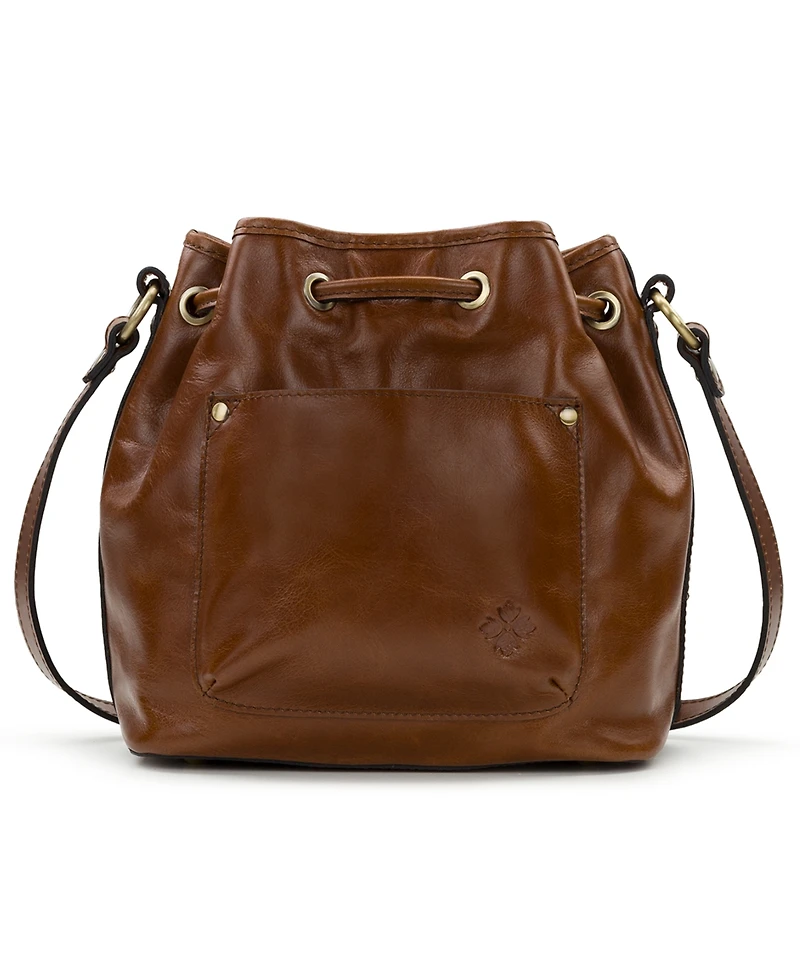Patricia Nash Bellona Small Leather Drawstring Bag