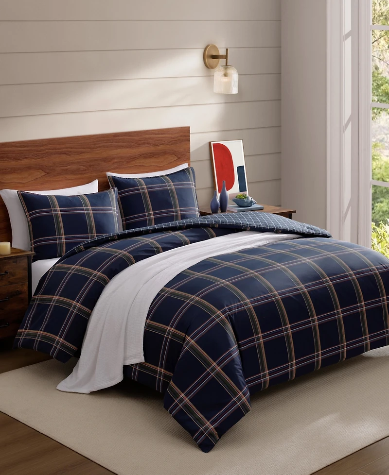 Tommy Hilfiger Beacon Plaid Cotton 2-Piece Comforter Set, Twin