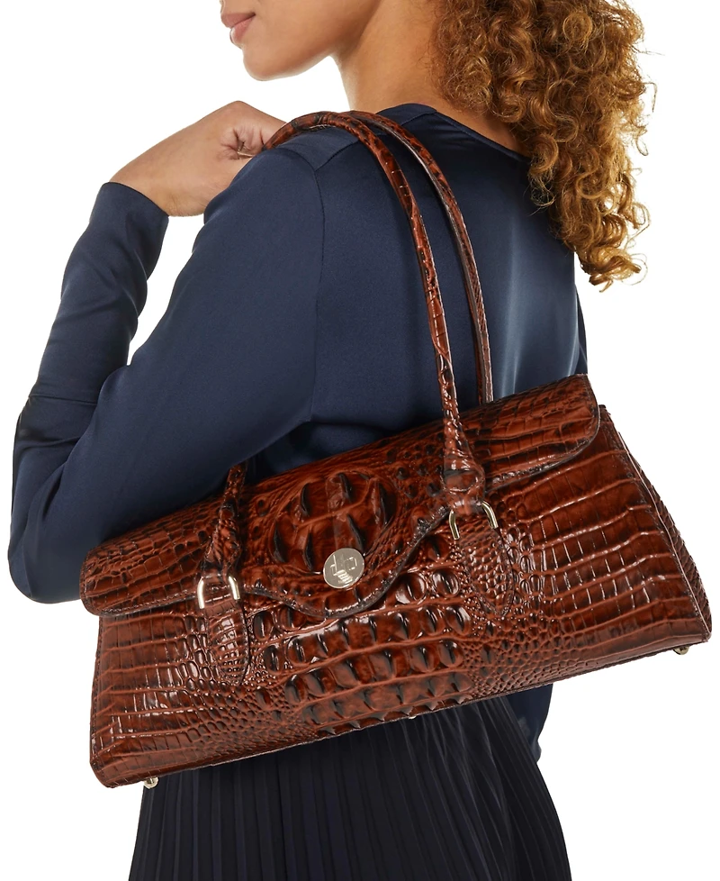 Brahmin Dayan Small Leather Towers Satchel