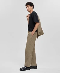 Mode of One Men's Relaxed-Fit Houndstooth Pants, Macy's Exclusive