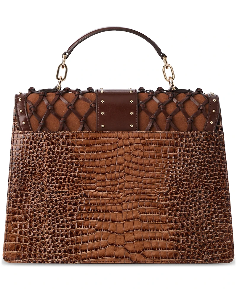 Brahmin Hallie Leather Satchel