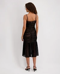 Siena Women's Lace Sleeveless Midi Dress