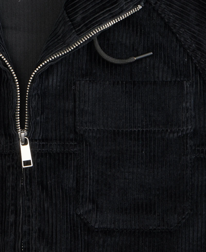 Mode of One Men's Relaxed-Fit Corduroy Hoodie Jacket, Macy's Exclusive