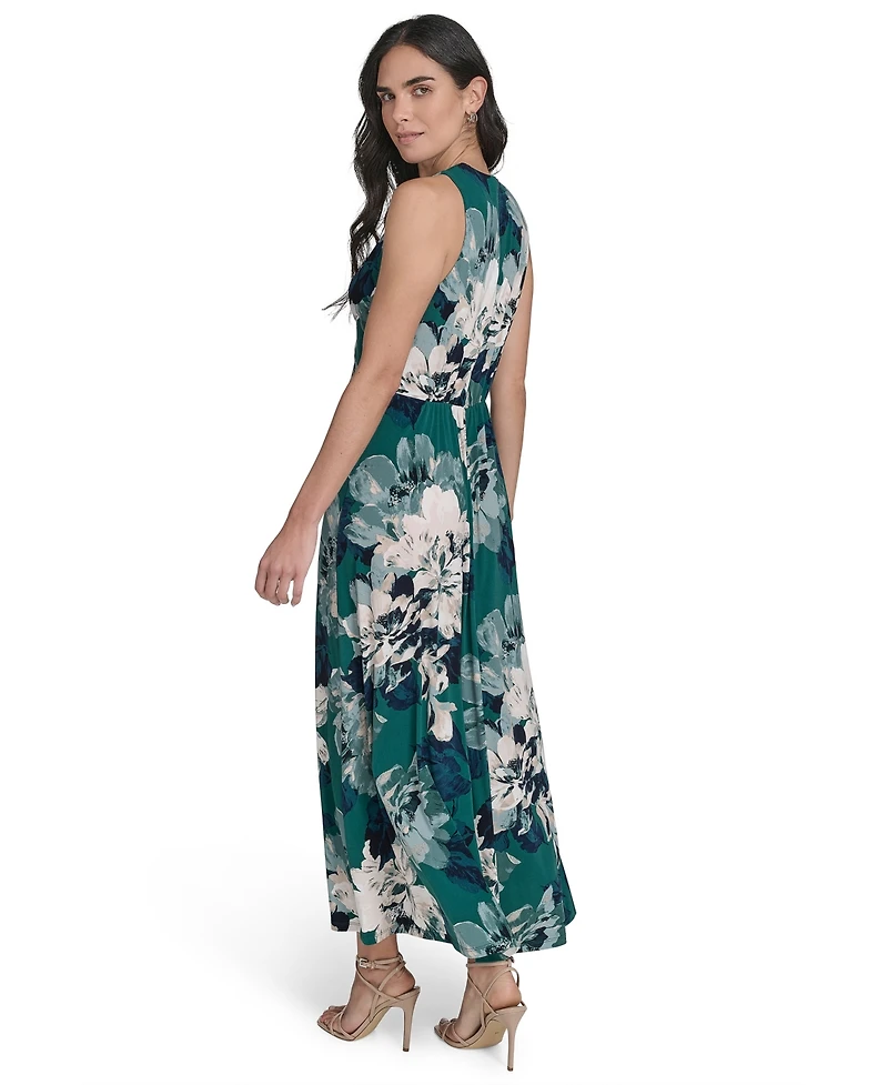 Calvin Klein Women's Sleeveless Jersey Fit & Flare Midi Dress