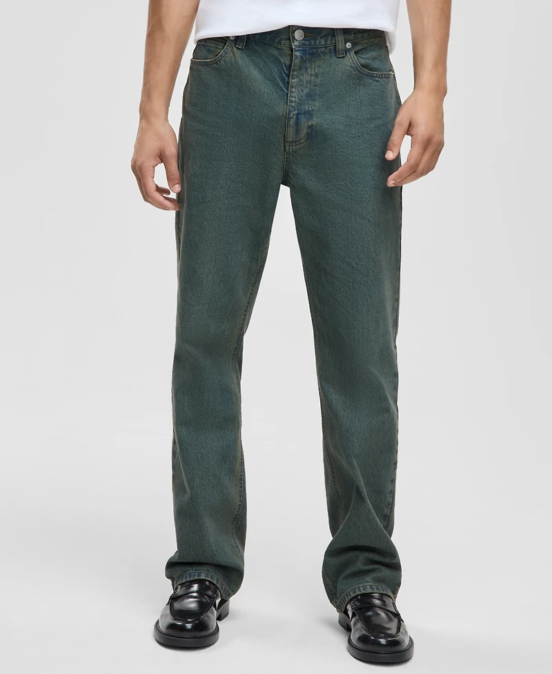 Mode of One Men's Elmer Relaxed-Fit Straight-Leg Jeans, Macy's Exclusive