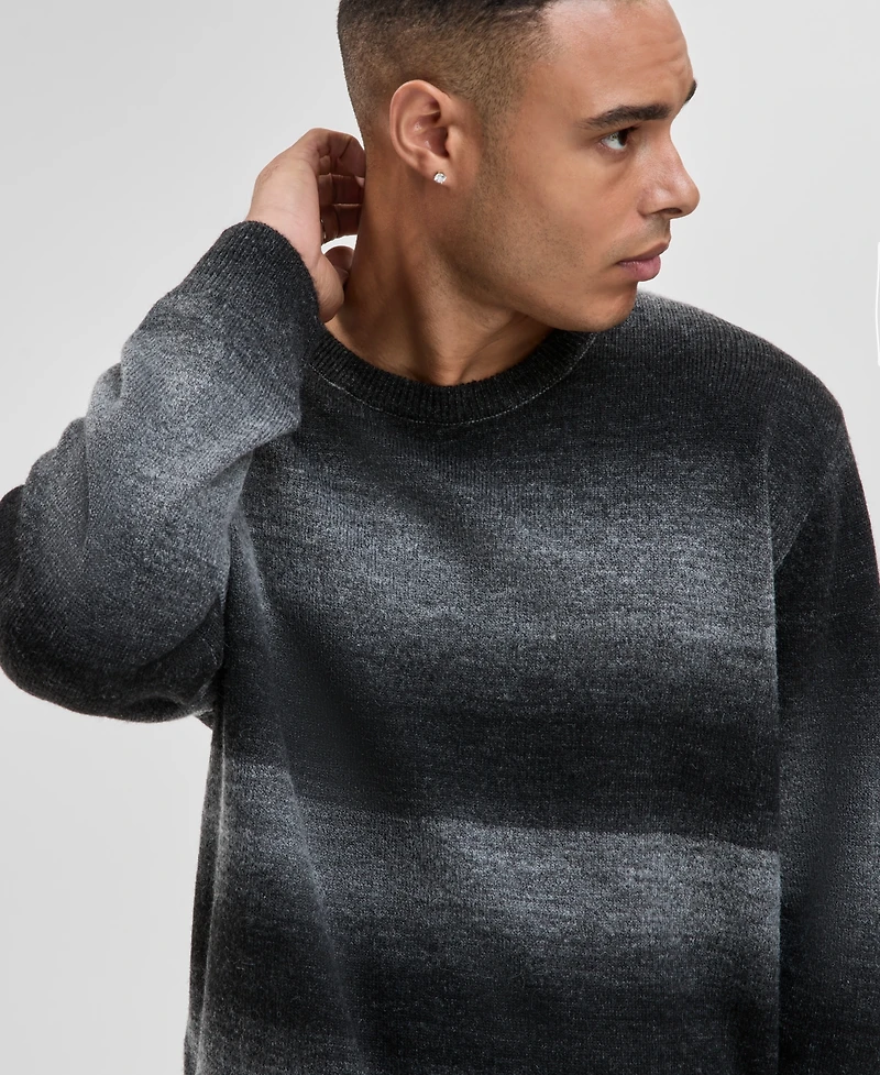 Mode of One Men's Relaxed-Fit Ombre Crewneck Sweater, Macy's Exclusive