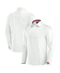 J. Palmer Men's White San Francisco 49ers Man-In-Motion Long Sleeve Button-Up Dress Shirt