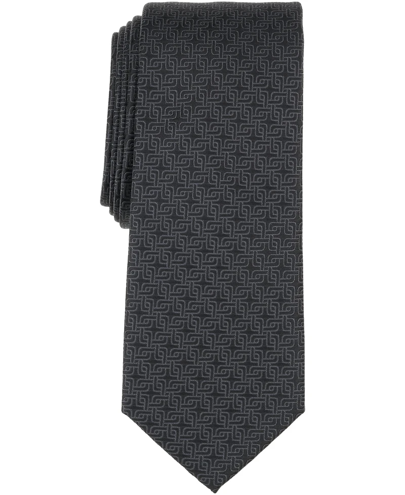 Alfani Men's Tundra Abstract Pattern Tie, Macy's Exclusive