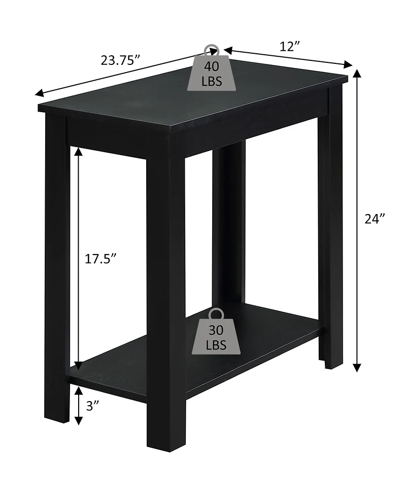 Convenience Concepts 24" Wood Designs2Go Baja Chairside End Table