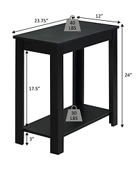 Convenience Concepts 24" Wood Designs2Go Baja Chairside End Table