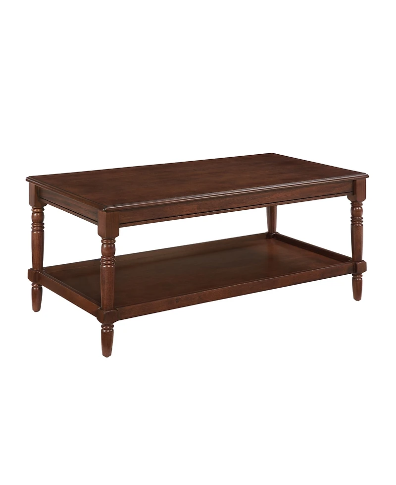 Convenience Concepts 20" Wood French Country Manor No Tools Coffee Table