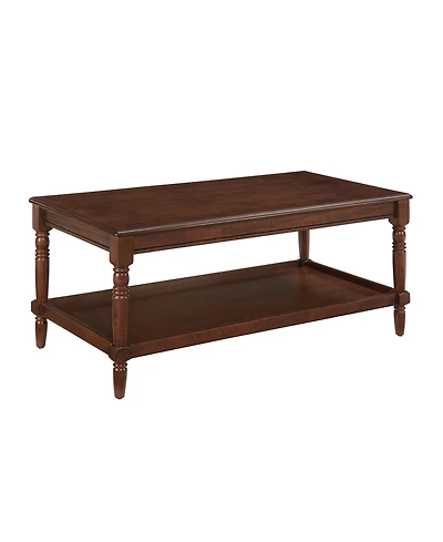 Convenience Concepts 20" Wood French Country Manor No Tools Coffee Table