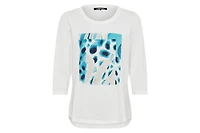 Olsen Women's Dazzling Placement Print Tee