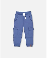 Deux par Boy Fleece Sweatpants with Cargo Pockets