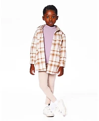 Deux par Girl Super Soft Ribbed Leggings Light Caramel