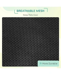 PawHut Cooling Elevated Dog Bed Foldable Portable Pet Cot W/ Breathable Fabric