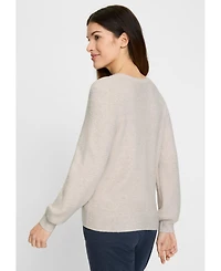 Olsen Women's Waffle Knit Pullover