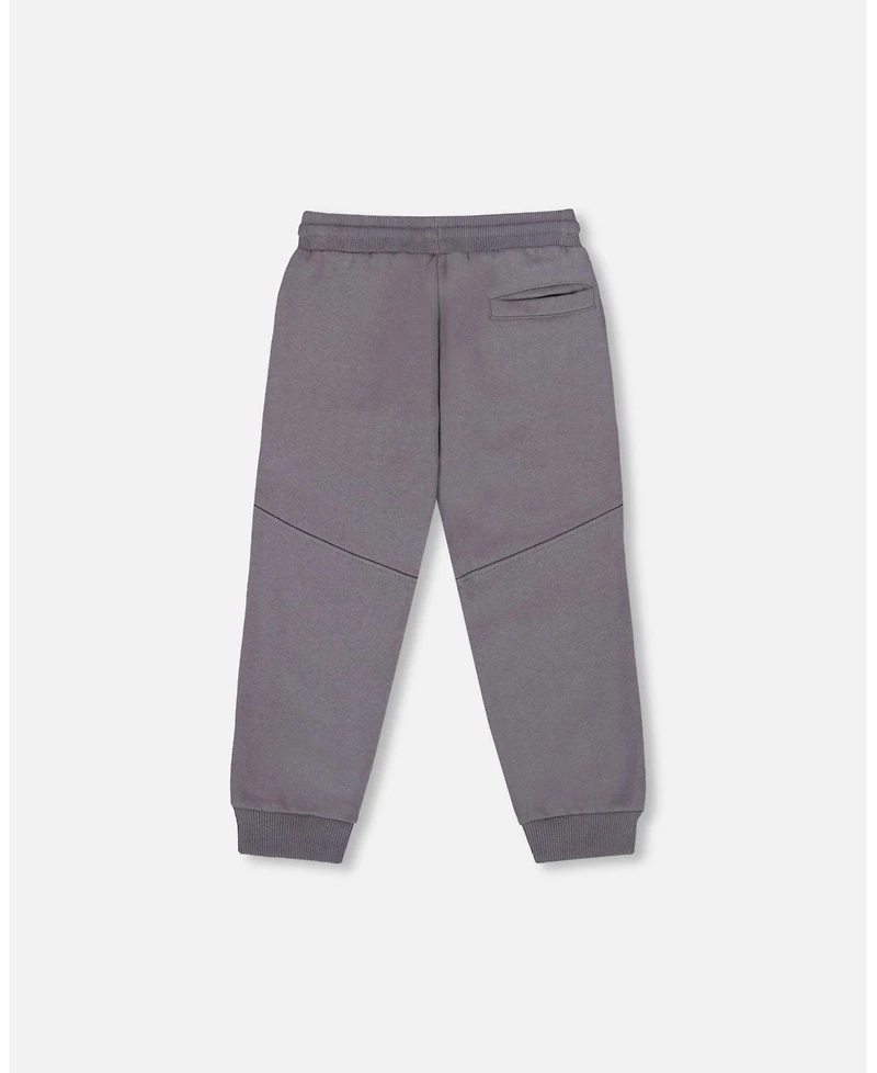 Deux par Toddler Boys Fleece Sweatpants with Pockets Dark Gray - Toddler|Child