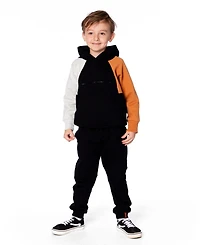 Deux par Boy Fleece Sweatpants with Pockets Black - Child
