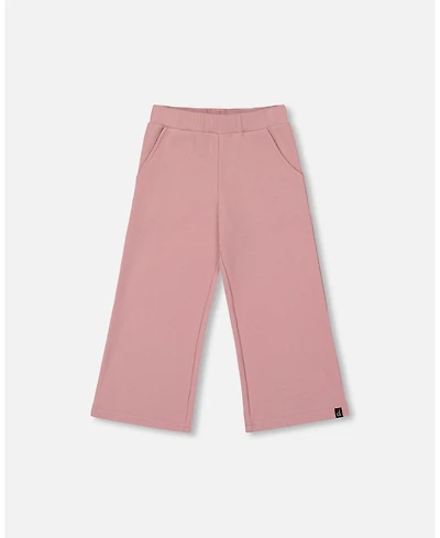 Deux par Girl Waffle Flare Leg Pants Dusty Pink