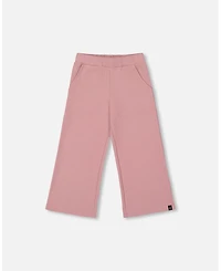 Deux par Girl Waffle Flare Leg Pants Dusty Pink