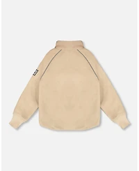 Deux par Kids Unisex Mid-Layer Teknik Jacket Beige