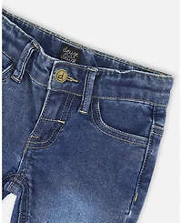 Deux par Big Girls Jeans Blue Denim with Embroideries