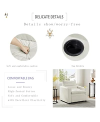 Streamdale Furniture Convertible Velvet Sofa Bed - 3-in-1 Sleeper Couch