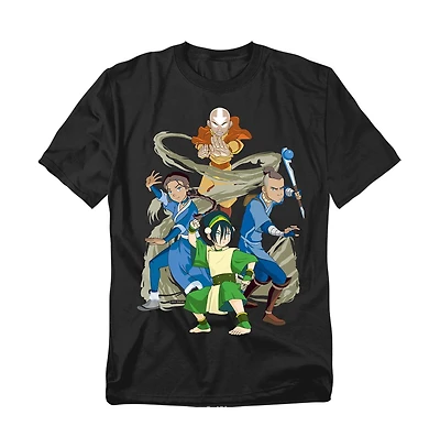 Logovision Big & Tall Avatar The Last Airbender Team Elements T-Shirt
