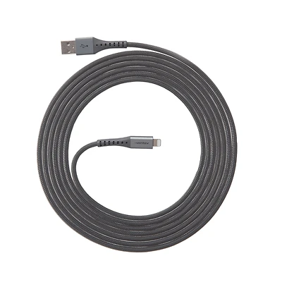 Ventev Alloy Usb A to Apple Lightning High Speed Ultradurable 10 Foot Cable-White