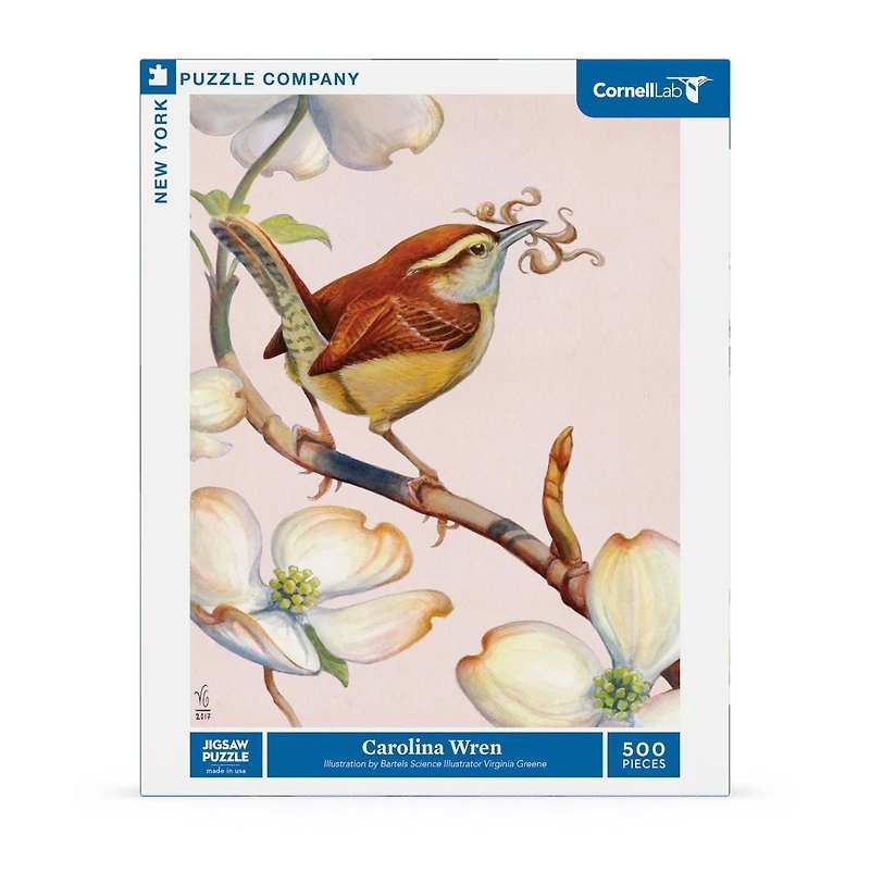 New York Puzzle Company Carolina Wren 500 Piece Puzzle