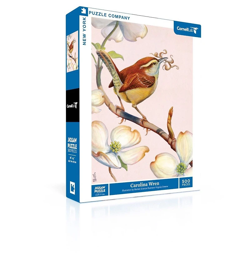 New York Puzzle Company Carolina Wren 500 Piece Puzzle