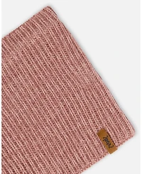 Deux par Girl Mid-Season Knit Neck Warmer Dusty Pink