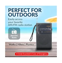 Supersonic 2 Band Am/Fm Radio - Black
