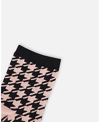 Deux par Girl 3-Pack Knit Socks Black and Pink - Toddler|Child