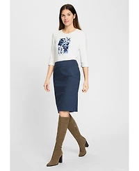 Olsen Women's Placement Print T-Shirt