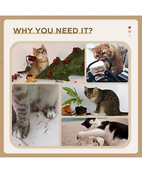 PawHut Cat Tree for Indoor Cats w/ Scratching Posts, Condo Cat Tower,