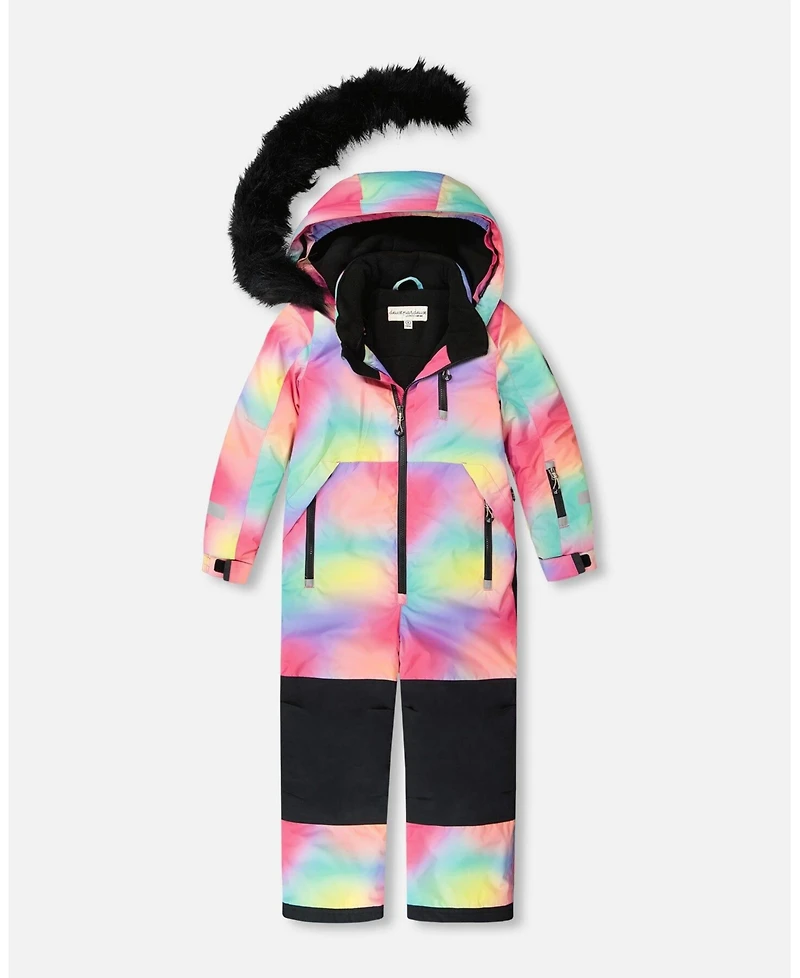 Deux par Girl One-Piece Play Snowsuit Multicolor - Child
