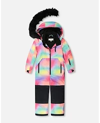 Deux par Girl One-Piece Play Snowsuit Multicolor - Child