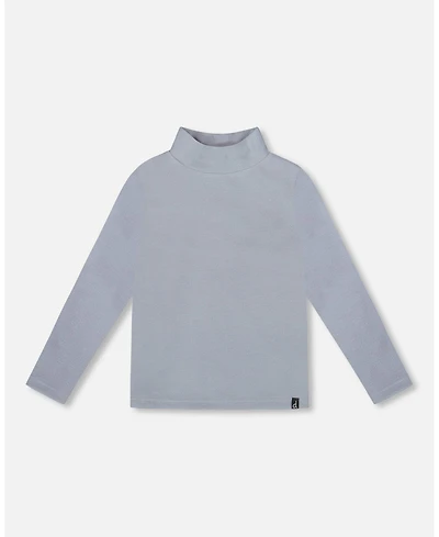 Deux par Girl Super Soft Ribbed Mock Neck Top