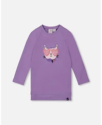 Deux par Big Girls Super Softtunic Tee with Graphic Print Purple