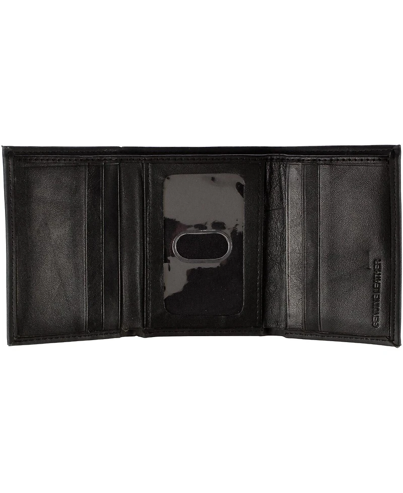 Evergreen Enterprises Men's Black Nebraska Huskers Hybrid Tri-Fold Wallet