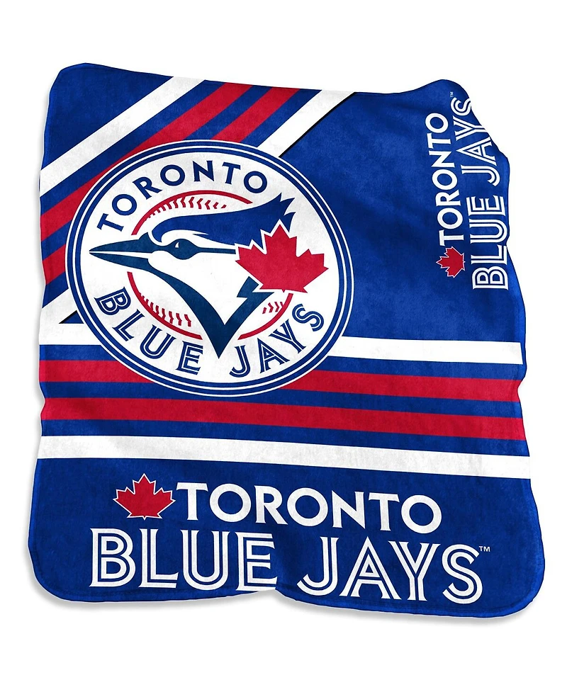 Logo Brands Toronto Blue Jays 50'' x 60'' Plush Raschel Throw Blanket