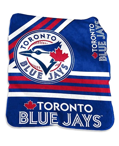 Logo Brands Toronto Blue Jays 50'' x 60'' Plush Raschel Throw Blanket