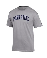 Champion Men's Heather Gray Penn State Nittany Lions Basic Arch T-Shirt