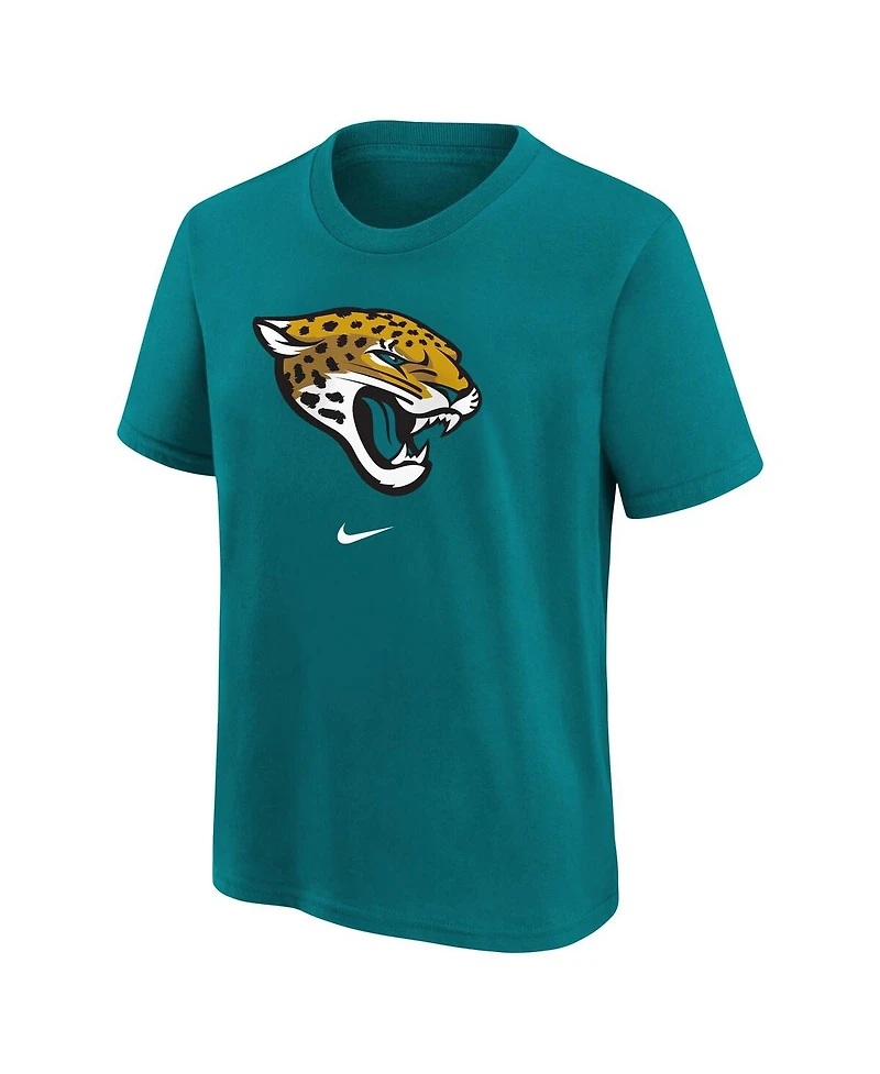 Nike Big Boys and Girls Teal Jacksonville Jaguars Primary Logo Legend T-Shirt
