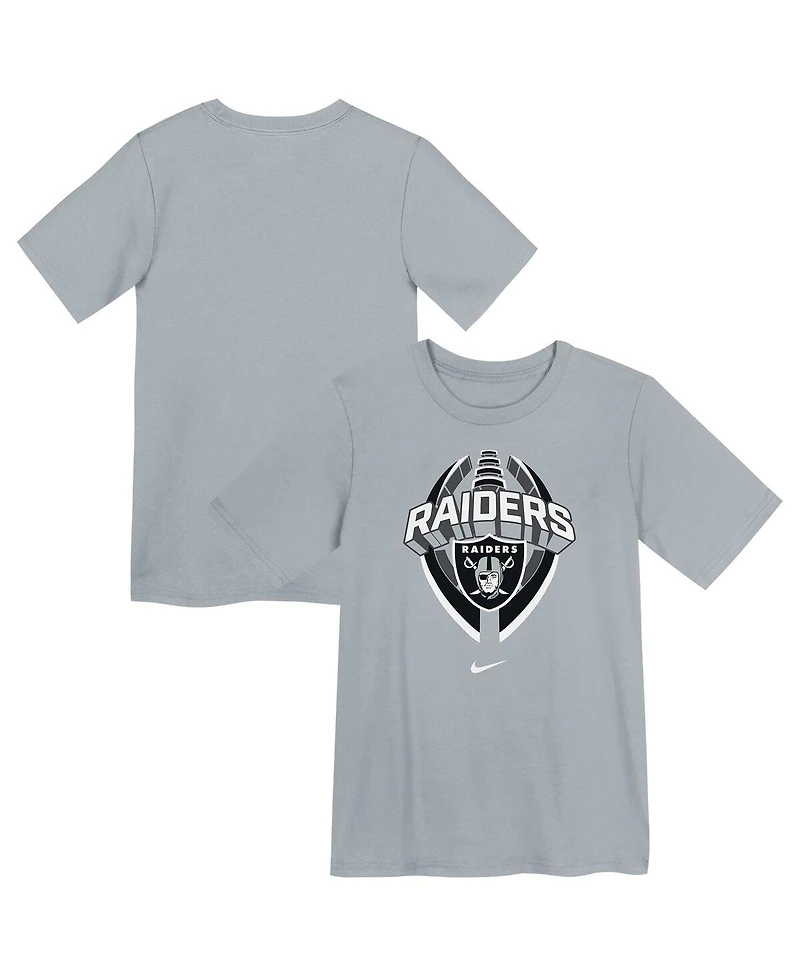 Nike Preschool Gray Las Vegas Raiders Icon Legend Performance T-Shirt
