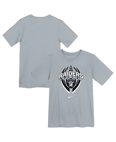 Nike Preschool Gray Las Vegas Raiders Icon Legend Performance T-Shirt